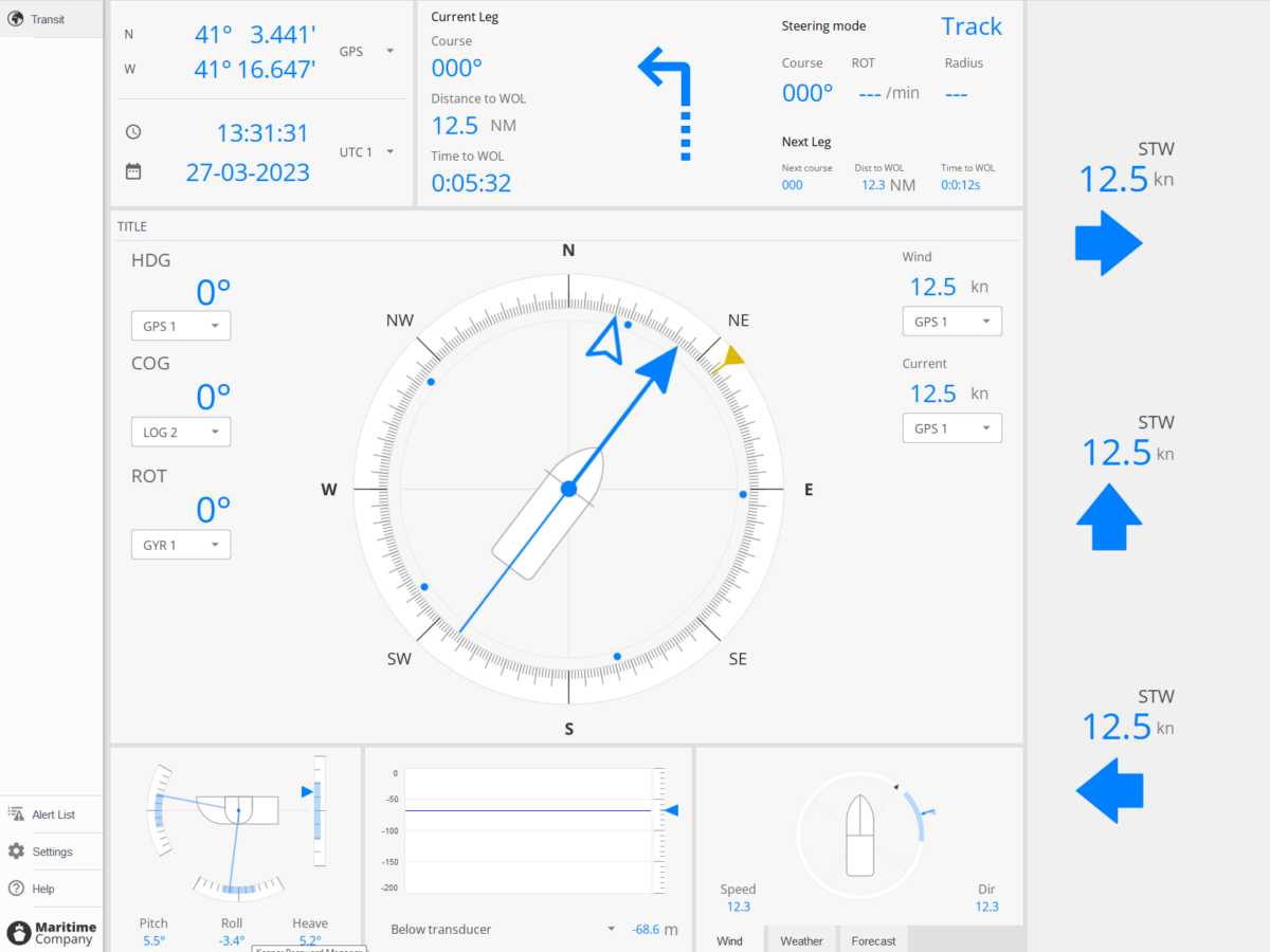 OpenBridge maritime UI's - CDP Studio